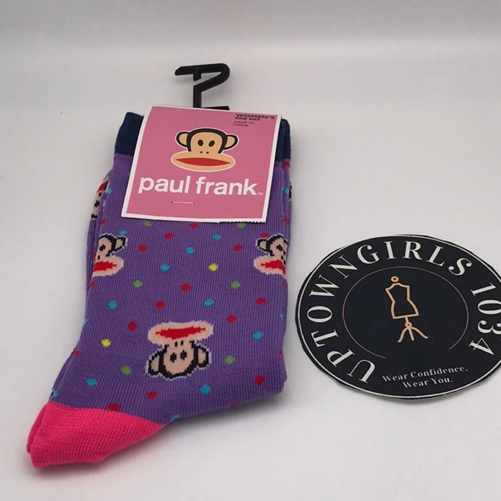 PAUL FRANK WOMEN'S  MONKEY SOCKS   NWT